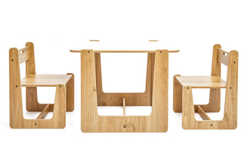 Minerakids®  0-4 jaar Crane Montessori speel-, studie- en activiteitenset 1 tafel & 2 stoelen