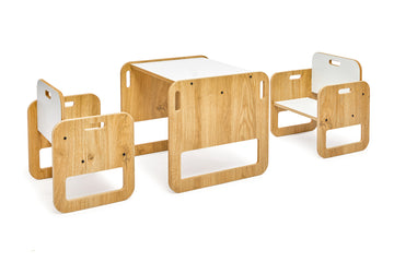 Minerakids®  0-2 jaar Sparrow Montessori speel-, studie- en activiteitenset 1 tafel & 2 stoelen